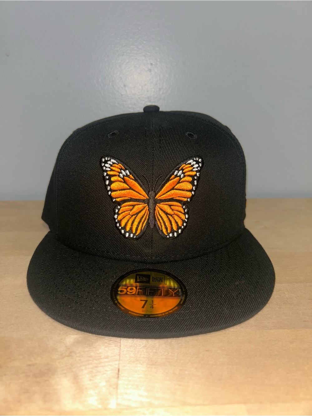 Monarch Butterfly Bluetile x New Era 59FIFTY Fitted Cap Size 7 1/4 NEW
